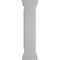 Ekena Millwork 10"W x 48"H Corner Newel Post with Panel, Flat Capital & Base Trim (Installation kit included) NWL10X48CPF0B0 - alternate 8